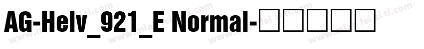 AG-Helv_921_E Normal字体转换